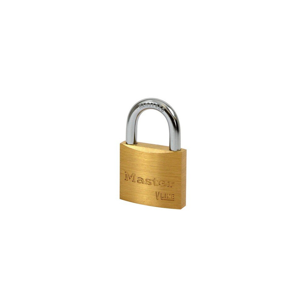 Master Lock 4140KA2 V Line Brass 40mm Padlock - Keyed Alike 4232