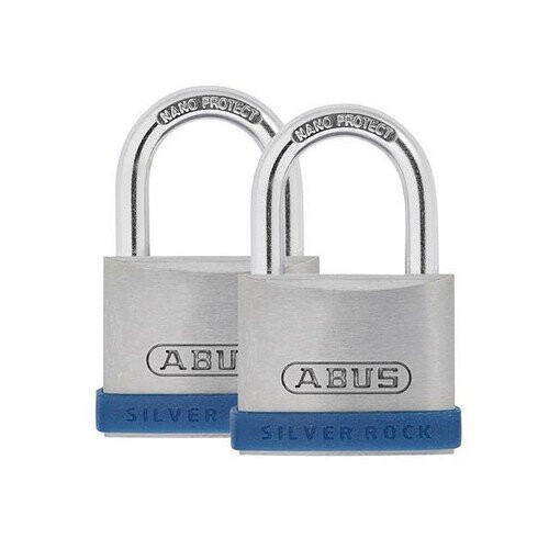 Abus ABUS Mechanical 80888 40mm Silver Rock 5 Padlock Twin Pack