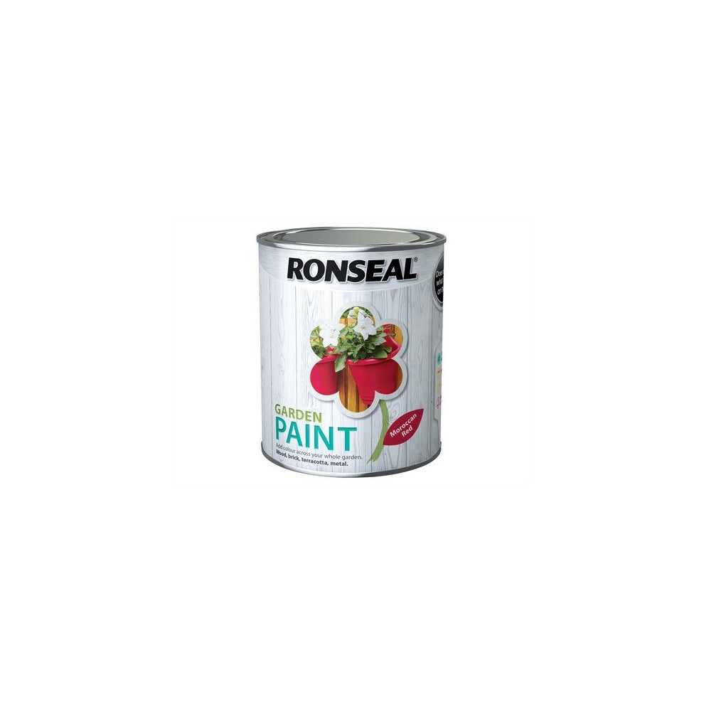 Ronseal 38269 Garden Paint Moroccan Red 750ml