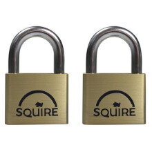 Squire LN4T LN4T Lion Brass Padlocks 5-Pin 40mm Twin Pack (2 x LN4KA)
