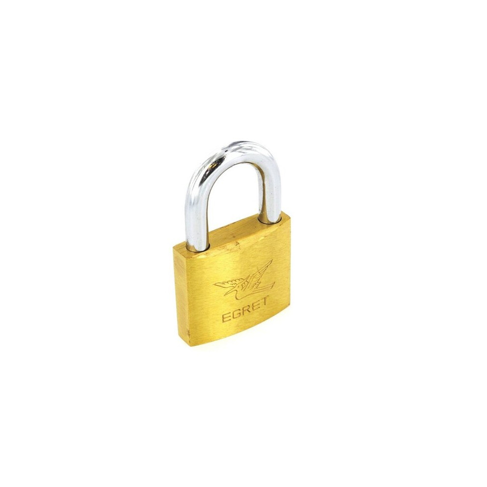 Securit S1135 Egret Brass Padlock Cylinder Action 40Mm Pack Of 1 5019923111354