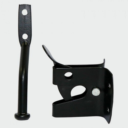 TIMco TIMco AGLMBB Automatic Gate Latch Black 2"
