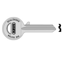 ABUS KB02697 85/50 50mm +60 Left Hand Key Blank