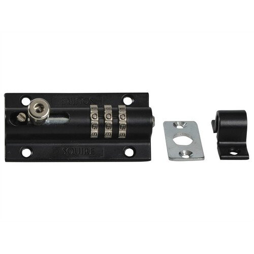 Squire Squire COMBI 3 3-Wheel Re-Codeable CombiBolt Lock Black