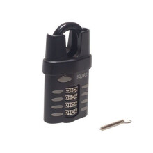 Squire CP50CS 50mm Closed Shackle Combination Padlock 4 Wheel Recodable
