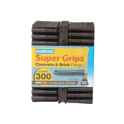 Plasplugs BP 539 Solid Wall Supergrip Fix Brown (300)