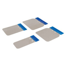 Silverline 427734 Stainless Steel Body Filler Application Set 4pce 50, 80, 100 & 120mm