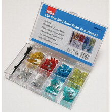 Hilka 79552312 Mini Blade Fuse Set of 120 Pieces