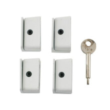 Yale Locks V-8K109-4-WE Window Stop White Pack of 4 Visi