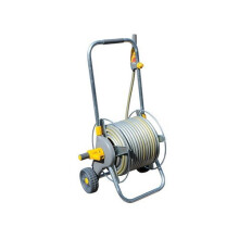 Hozelock 2436 Carrello portagomma in metallo da 60 metri e 30 metri di tubo da 12,5 mm