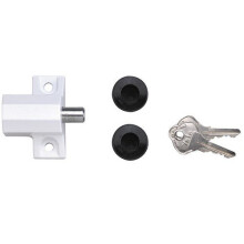 Yale Locks 720114005069 P114 Patio Door Lock Grey Finish Visi