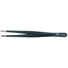 CK T2308 Precision Universal Tweezer Blunt Tips 3.5mm x 145mm Long Matt Black