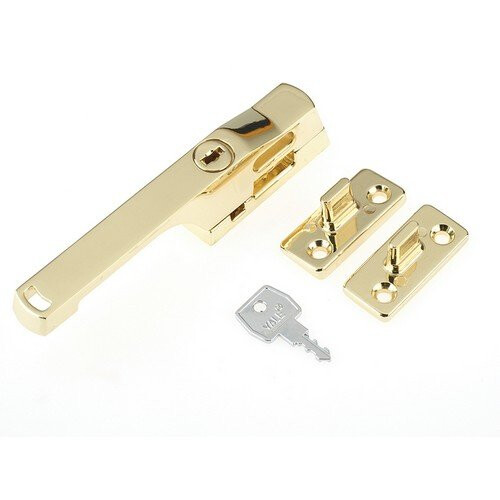 Yale Yale Locks 710115005166 Lockable Window Handle Polished Brass Finish