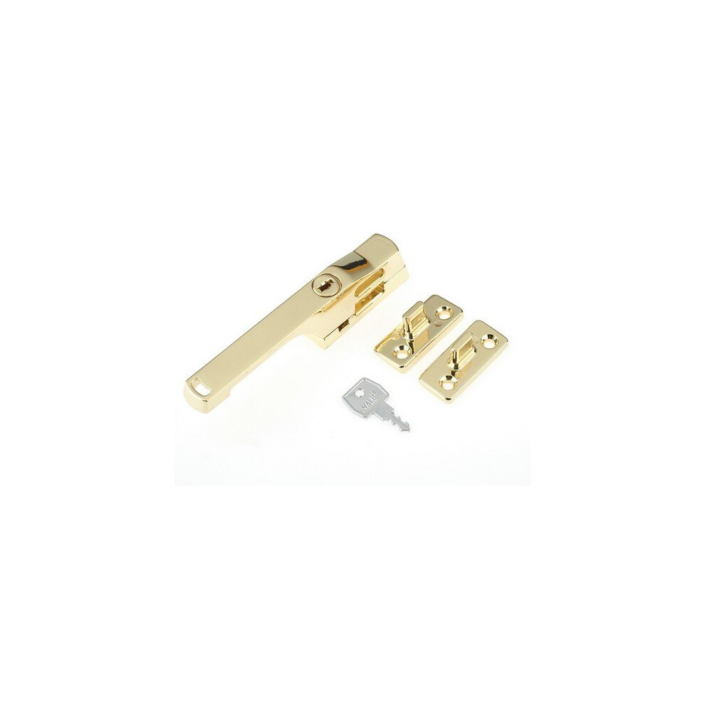 Yale Locks 710115005166 Lockable Window Handle Polished Brass Finish