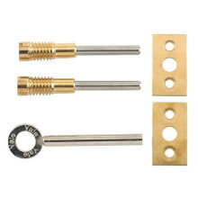 Yale Locks V-8013-2-PL Dual Screw Window Lock Brass Finish Pack of 2