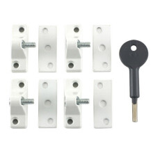 Yale V-8K118-4-WE Economy Window Lock White Finish Pack of 4