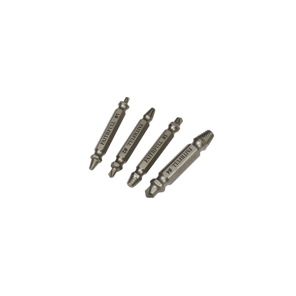 Faithfull FAISBEXTRACT Screw Extractor Kit 4 Piece