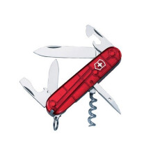 Victorinox VICJELSPARB Spartan Swiss Army Knife Translucent Red Blister Pack