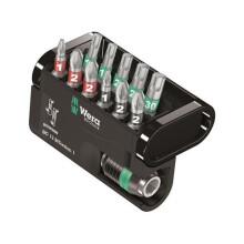 Schroefbitset - WERA - 11 stuks - Bitadapter 1/4" - Staal - Bi Torsion