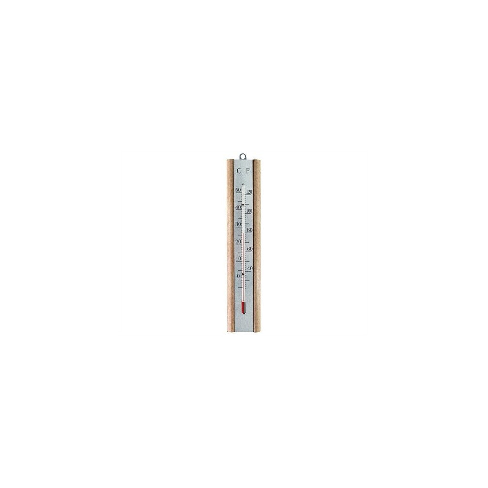 Faithfull FAITHBEECH Thermometer Wall Beech Silver 200mm