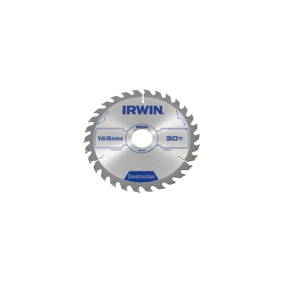 Irwin 1897194 Classic Circular Saw Blade For Wood 165mm 30 Teeth