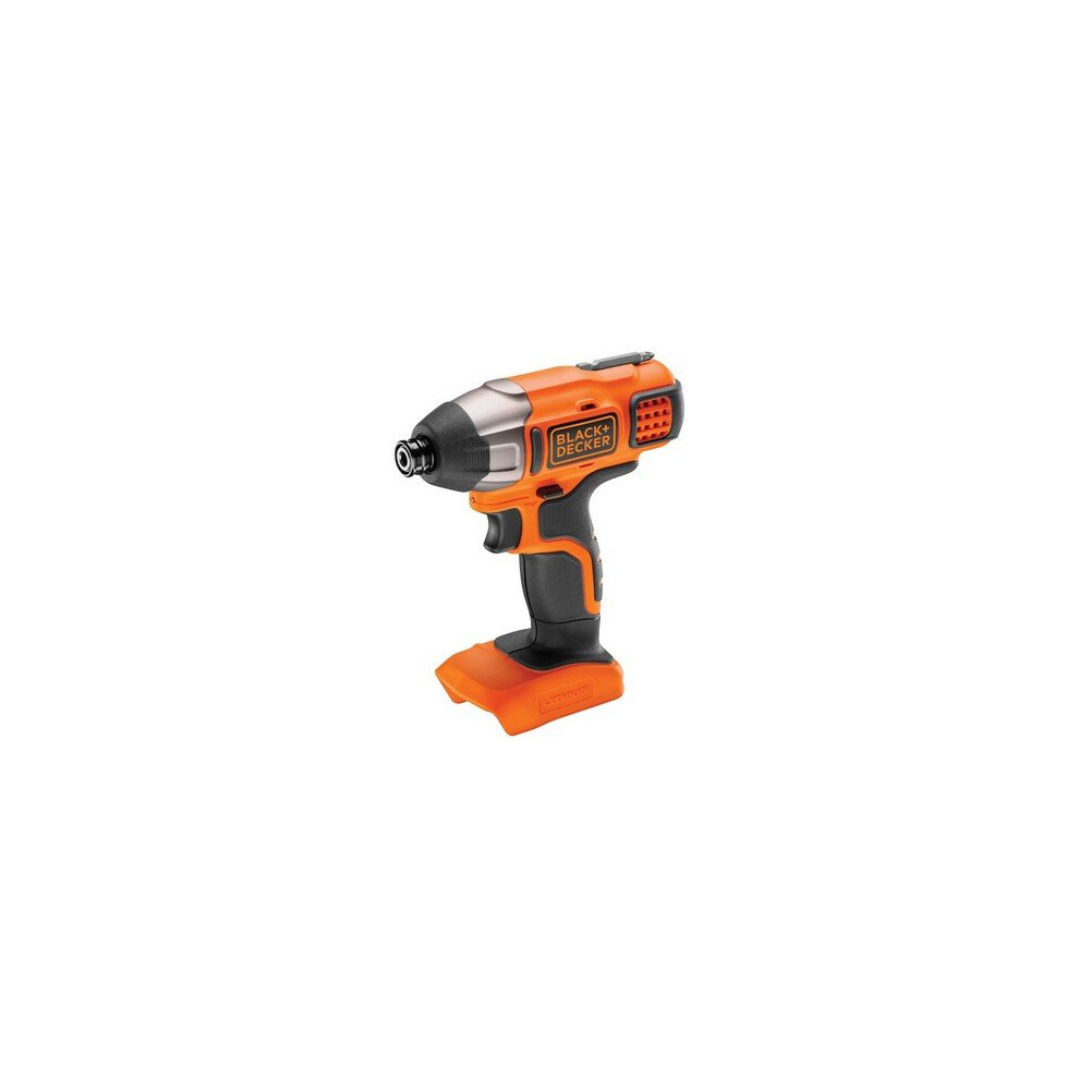 + Decker & Decker Bdcim18n-Xj Impact Driver 18 Volt Bare Unit Black