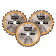 Kreissägeblatt - DEWALT - DT1963-QZ - Set von 3 - Stationär - 2 Jahre Garantie