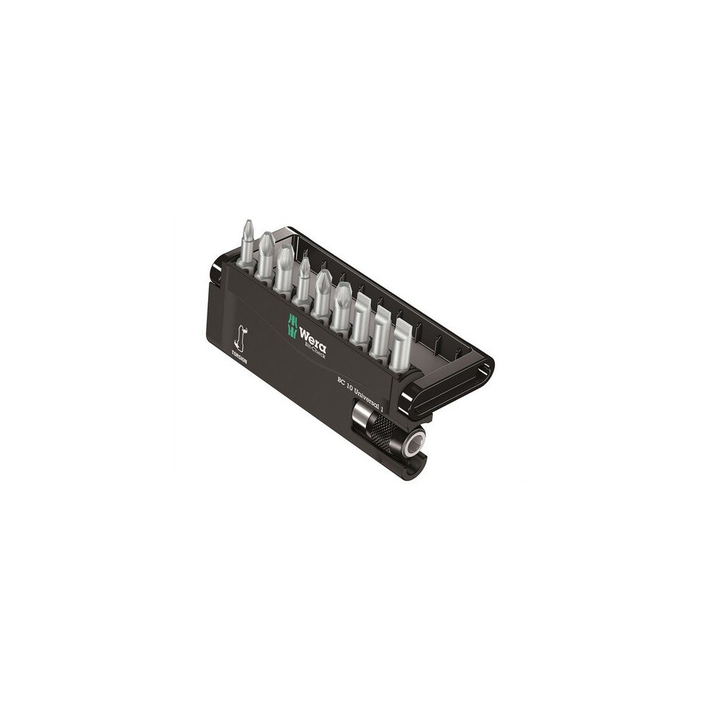 Wera 5073410001 Bit-Check 10 Universal 3 SB Allround Torsion Set of 10 SL PZ PH