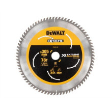 Stationaire cirkelzaagblad - DEWALT - XR Runtime - 305x30mm - 78 tanden - Geel