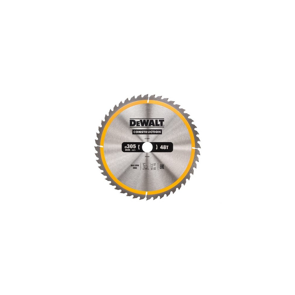 DeWalt DT1959-QZ Construction Circular Saw Blade 305 x 30mm x 48T