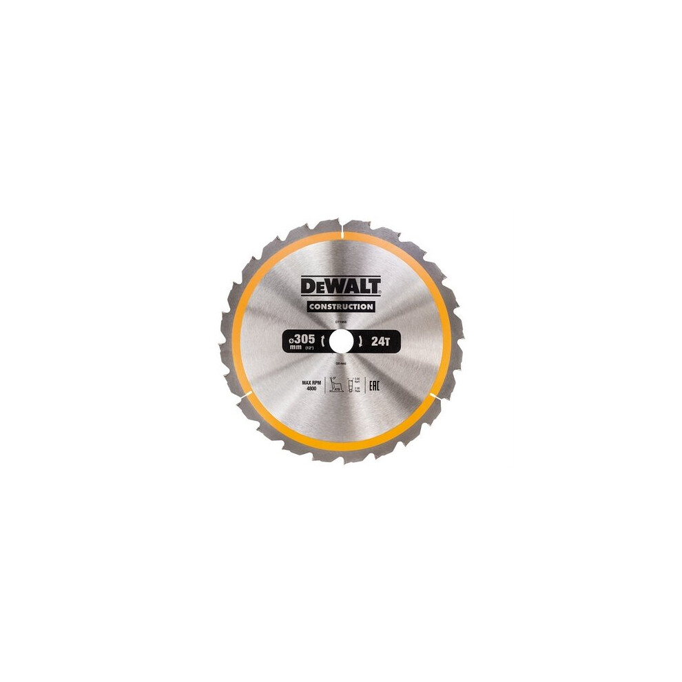 DeWalt DT1958-QZ Construction Circular Saw Blade 305 x 30mm x 24T