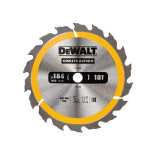Kreissägeblatt - DeWALT - DT1938-QZ - 184/16 mm - 18 Zähne - für Holz und Baustelle
