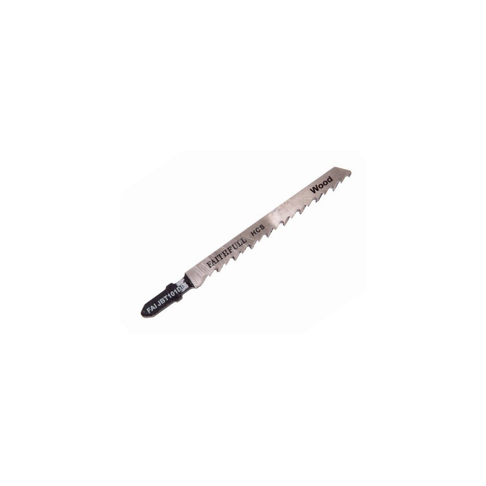 Faithfull FAIJBT101DP Jigsaw Blades Wood T101dp (Pack of 5)