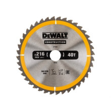 DeWalt DT1953-QZ Construction Circular Saw Blade 216 x 30mm x 40T