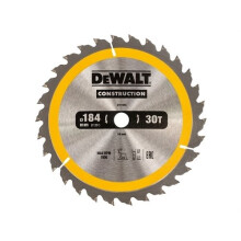 DeWalt DT1940-QZ Construction Circular Saw Blade 184 x 16mm x 30T