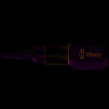 Wera 1/4" DIN3126C6.3 rustfrit stålbit til 2,5x25 mm skruer med indvendig sekskant