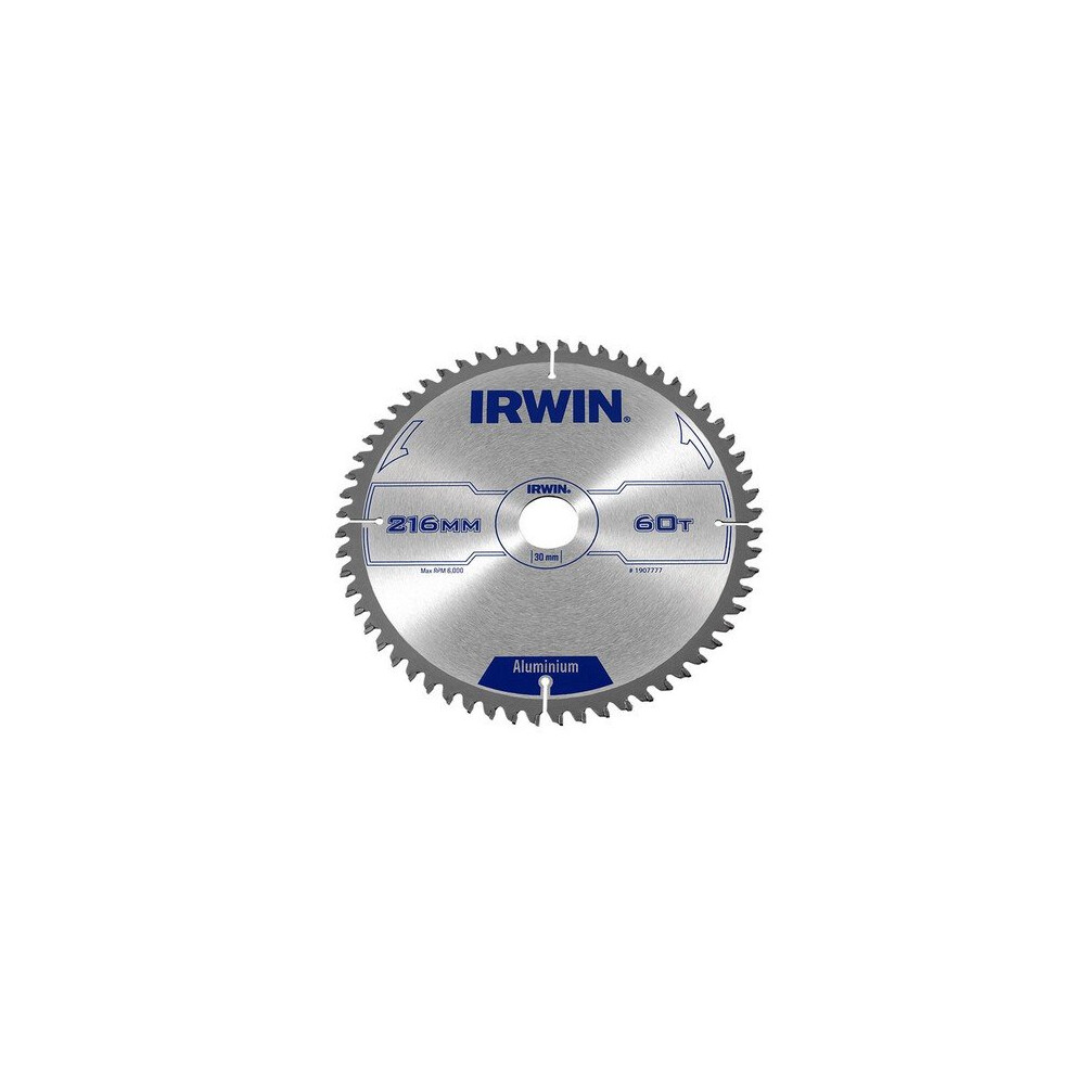 Irwin Aluminium Non-Ferrous Metal Saw Blade 216mm 60T 30mm - Image 5