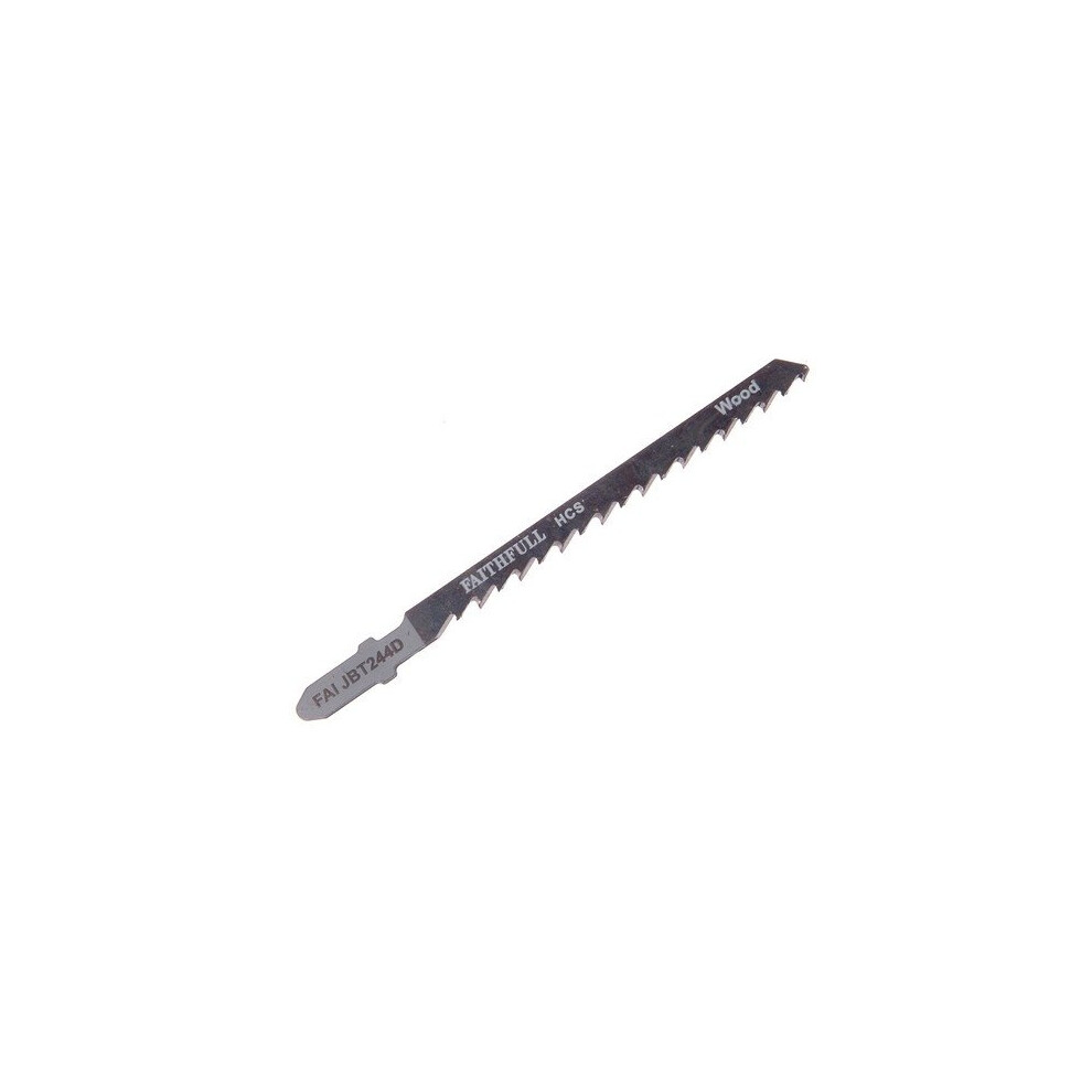 Faithfull FAIJBT244D Jigsaw Blades Wood T244d (Pack of 5)