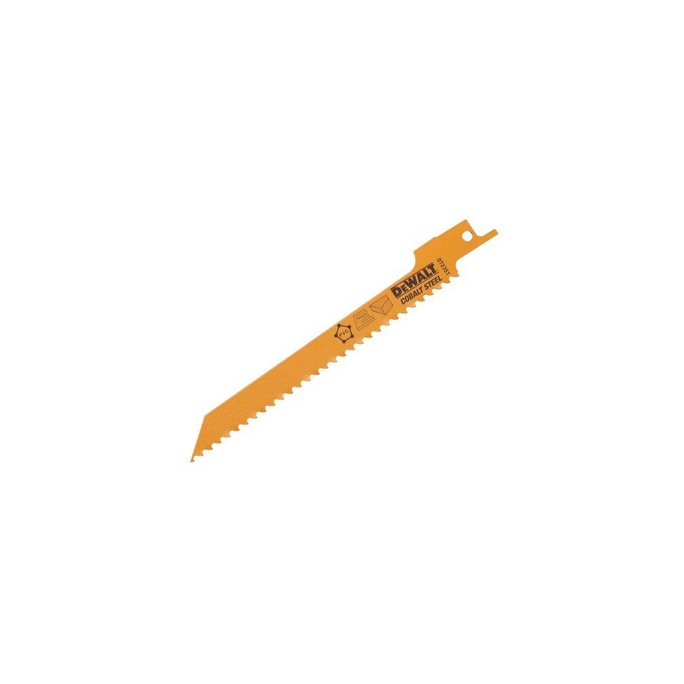 DeWalt DT2351-QZ Sabre Blade Fine Fast Cuts and Curve Cutting in Wood 152mm Pack of 5