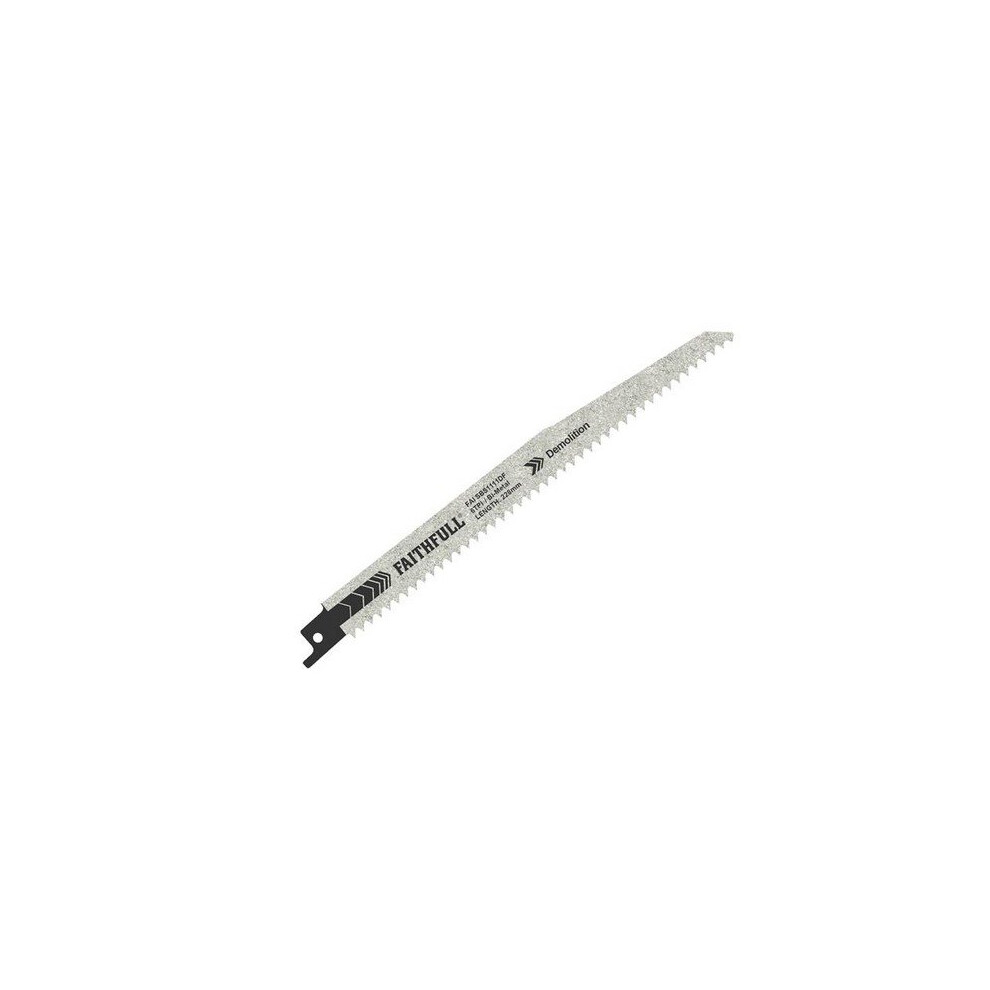 Faithfull 14027146 Sabre Saw Blades BIM Demolition S1111DF (Pack of 5)