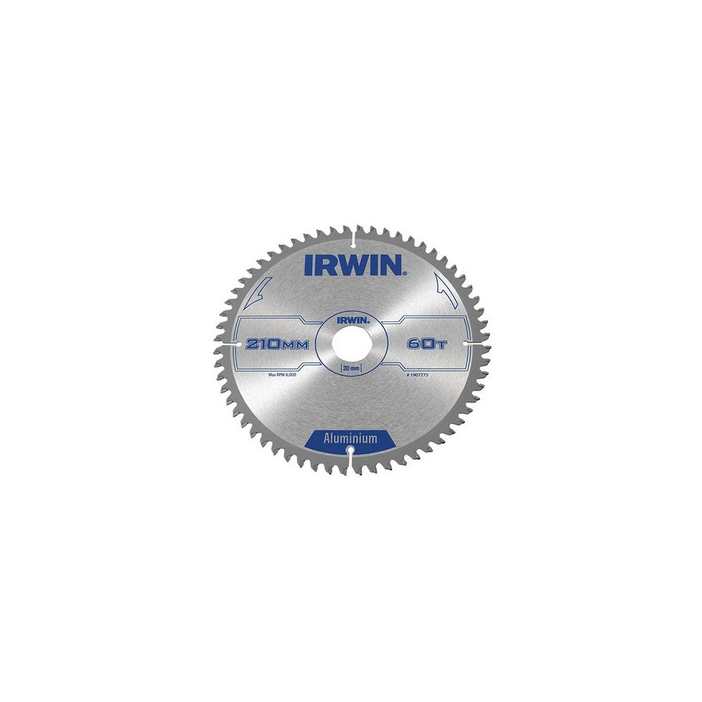 IRWIN Professional Aluminium Circular Saw Blade 210 x 30mm x 60T TCG IRW1907775 - Image 5