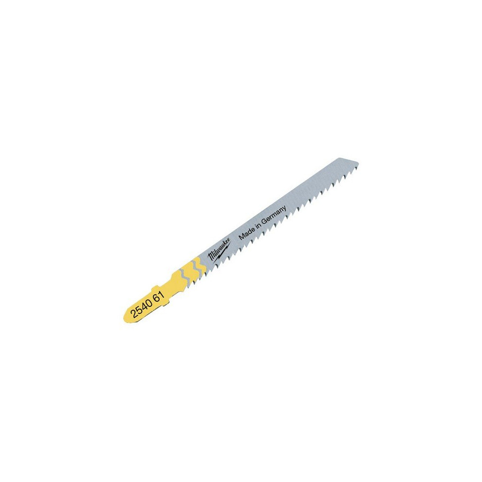 Milwaukee 4932254061 Jigsaw Blade 75 x 2.5mm Clean Wood Cut T101B Pack of 5