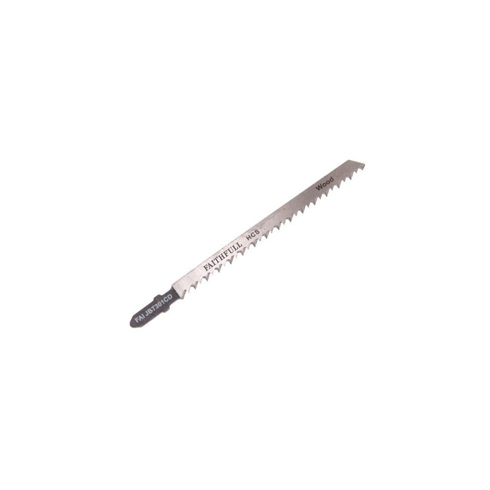 Faithfull FAIJBT301CD Jigsaw Blades Wood T301cd (Pack of 5)