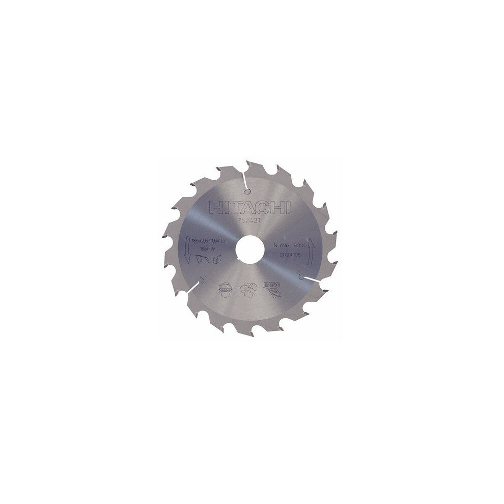 Hitachi 752431 Circular Saw Blade 185 x 30mm x 18T