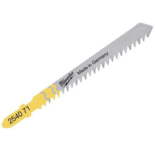 Milwaukee Scie sauteuse MILWAUKEE bois/PVC 75 mm denture de 3 mm - Pack de 5 lames