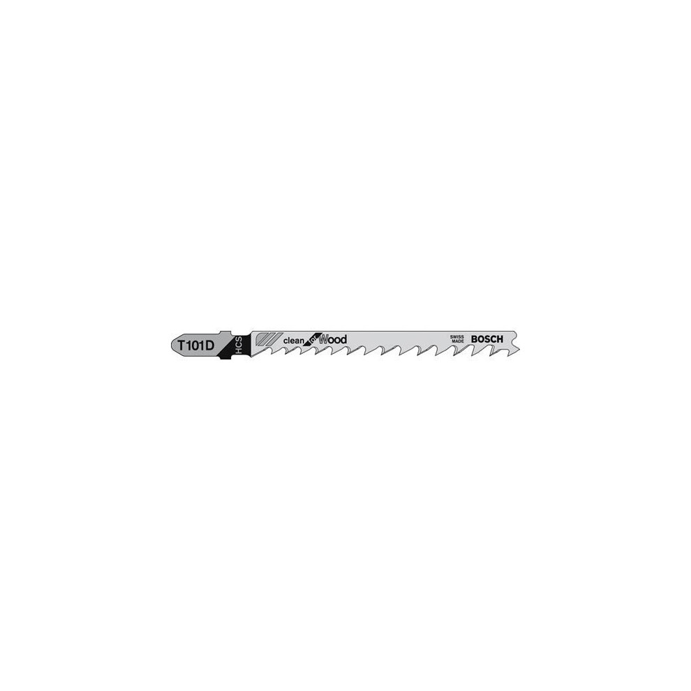 Bosch T101D Fast Wood Cutting Jigsaw Blades Pack of 5