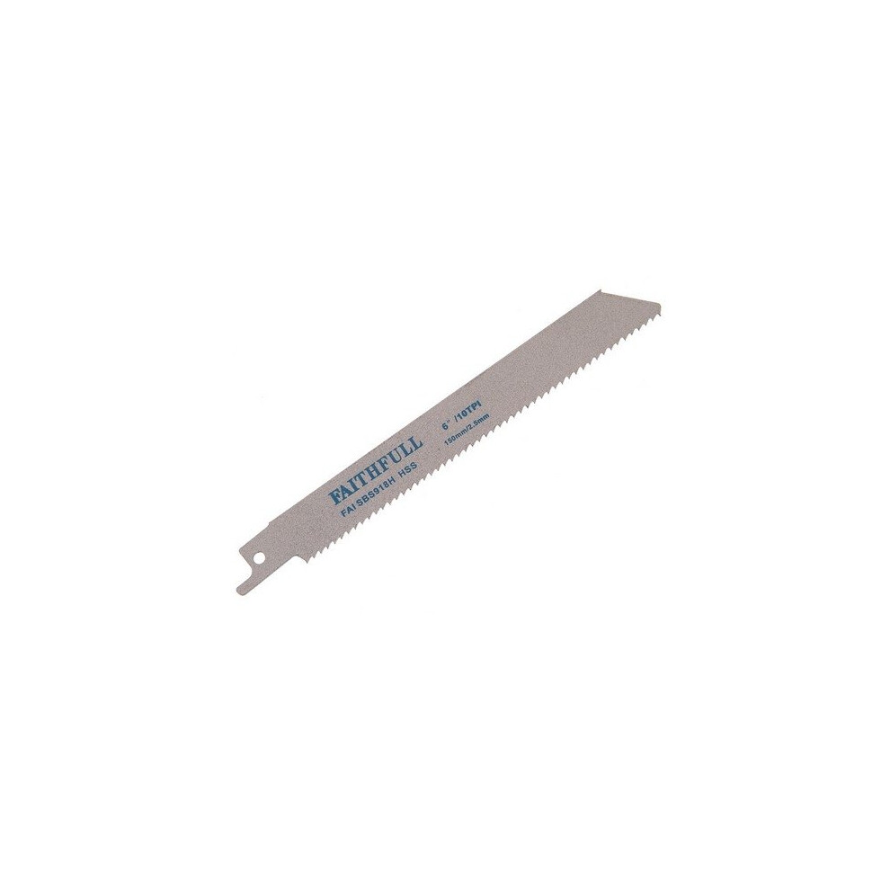 Faithfull FAISBS918H Sabre Saw Blade Metal S918H (Pack of 5)