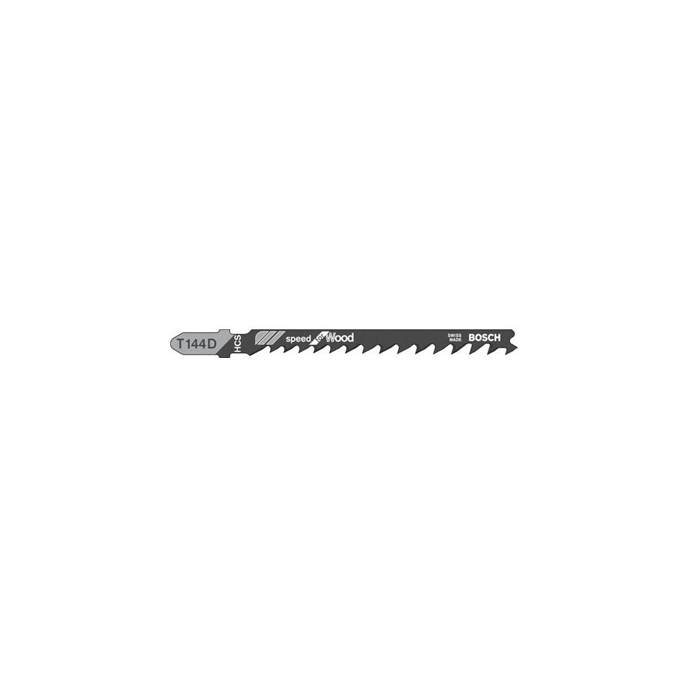 Bosch T144D Fast Wood Cutting Jigsaw Blades Pack of 5