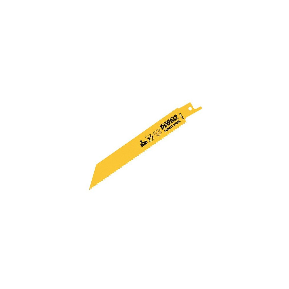 DeWalt DT2345-QZ Cobalt Steel Sabre Blade General Purpose 152mm Pack of 5