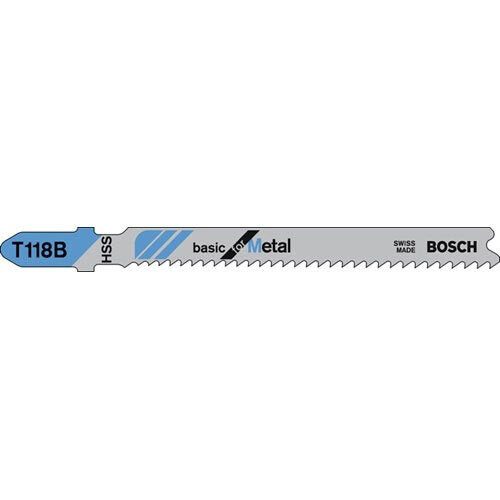 Bosch Decoupeerzaagblad T118 B Basic voor Metaal 5 stuks - BOSCH - 2608631014